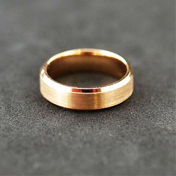 18ct rose gold 6mm band